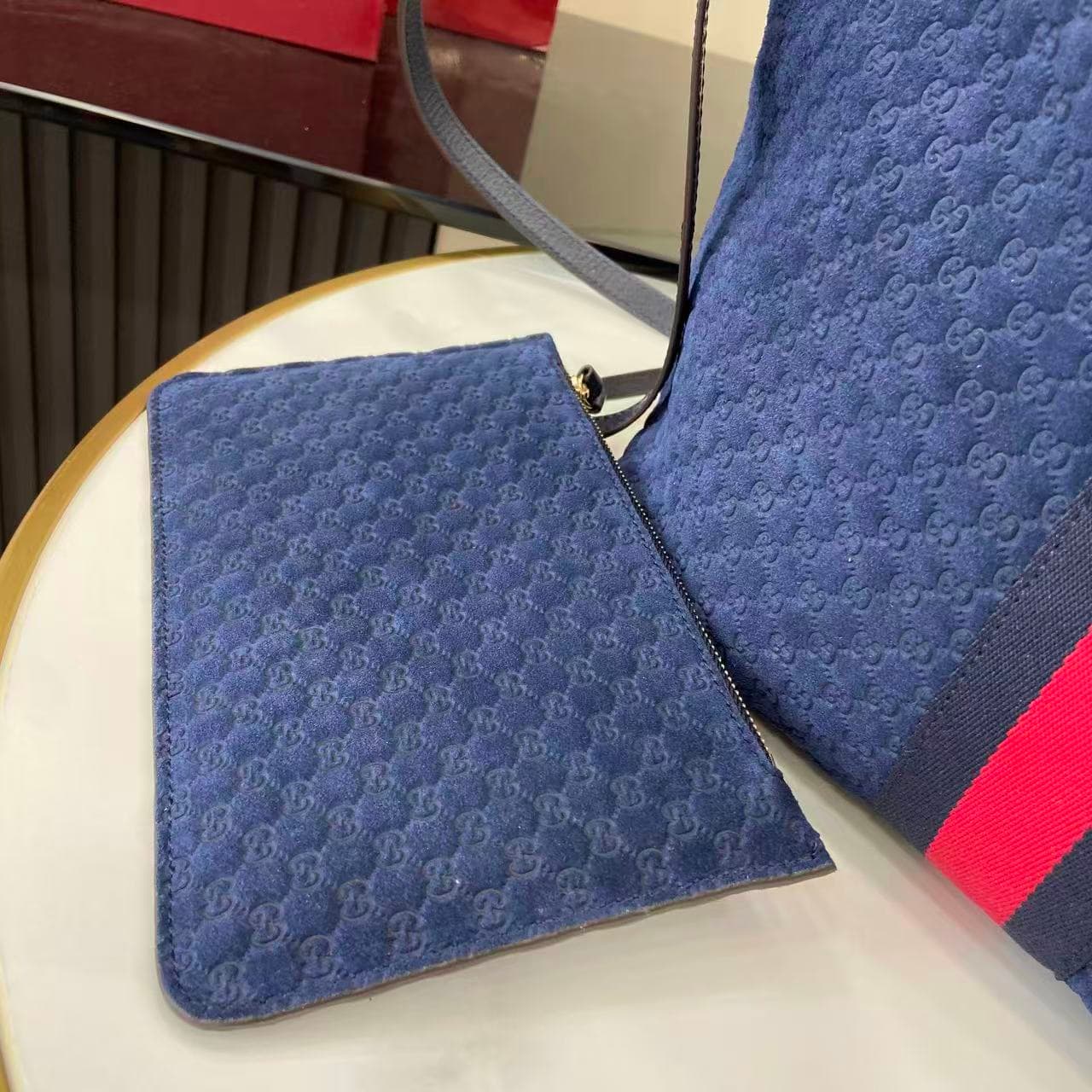 Gucci Blue Small Tote Bag 860845