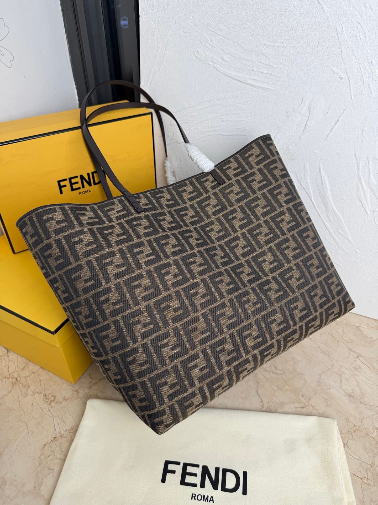 Fendi Brown Large Shoulder Bag