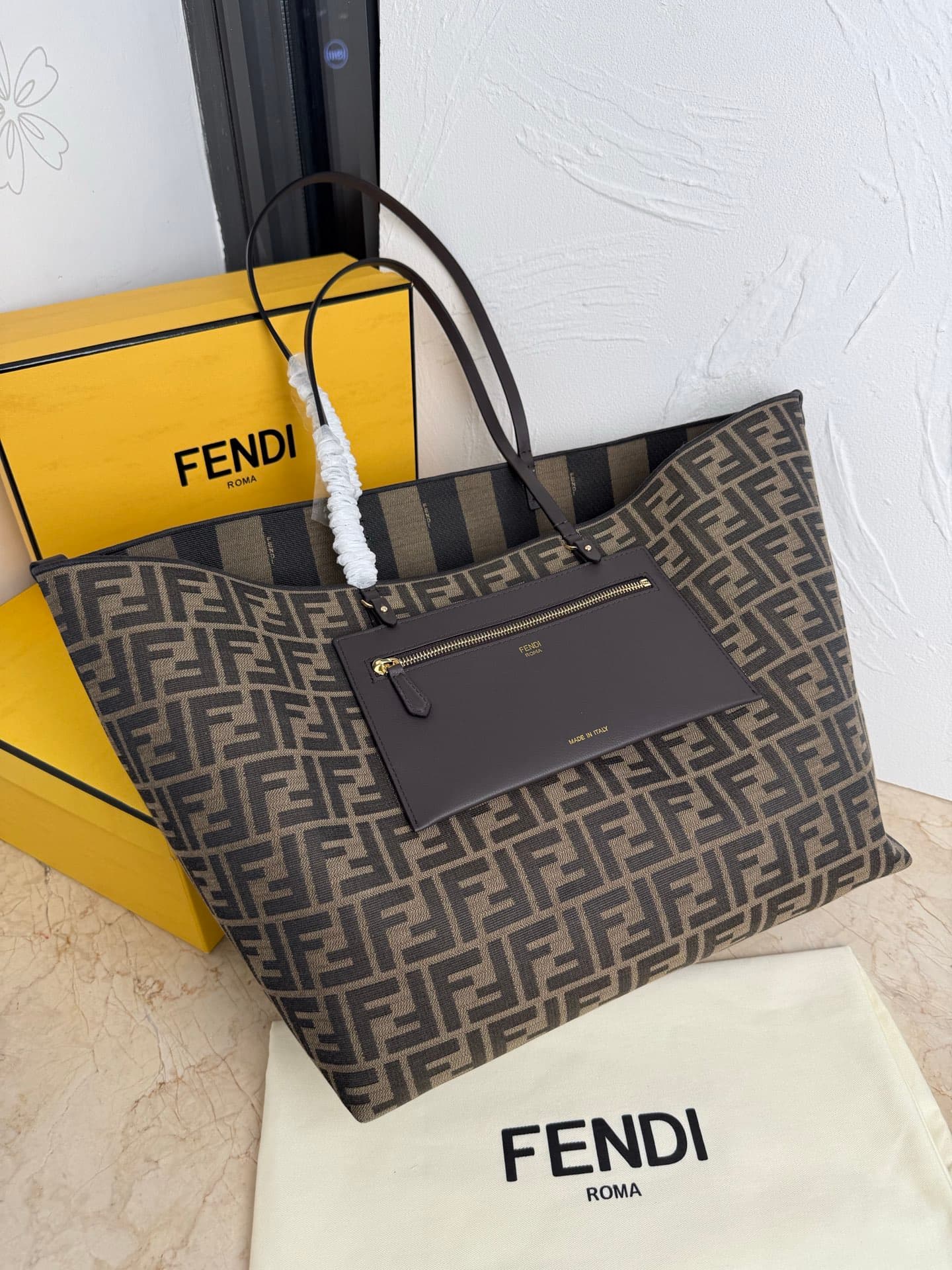 Fendi Brown Large Shoulder Bag