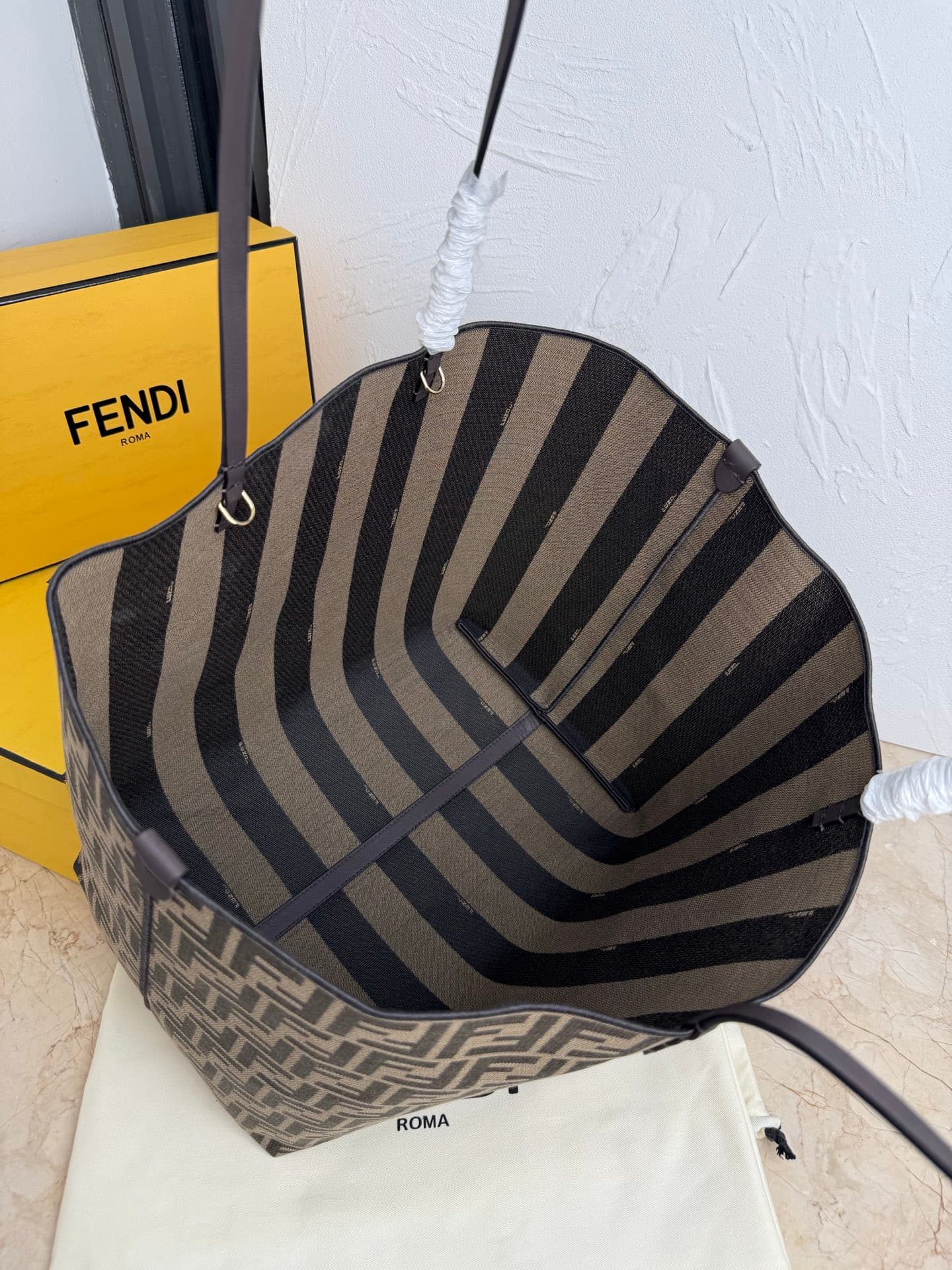 Fendi Brown Large Shoulder Bag