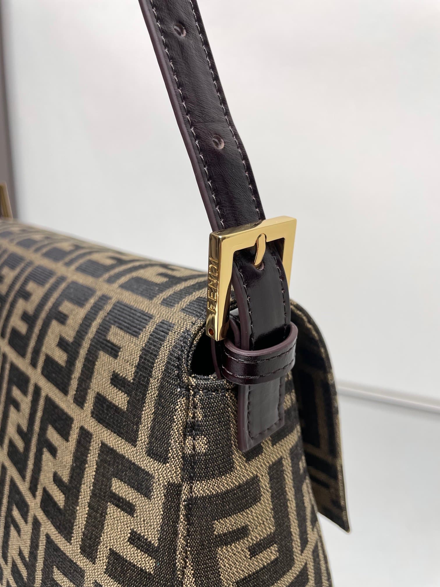 Fendi Gold Large Shoulder Bag
