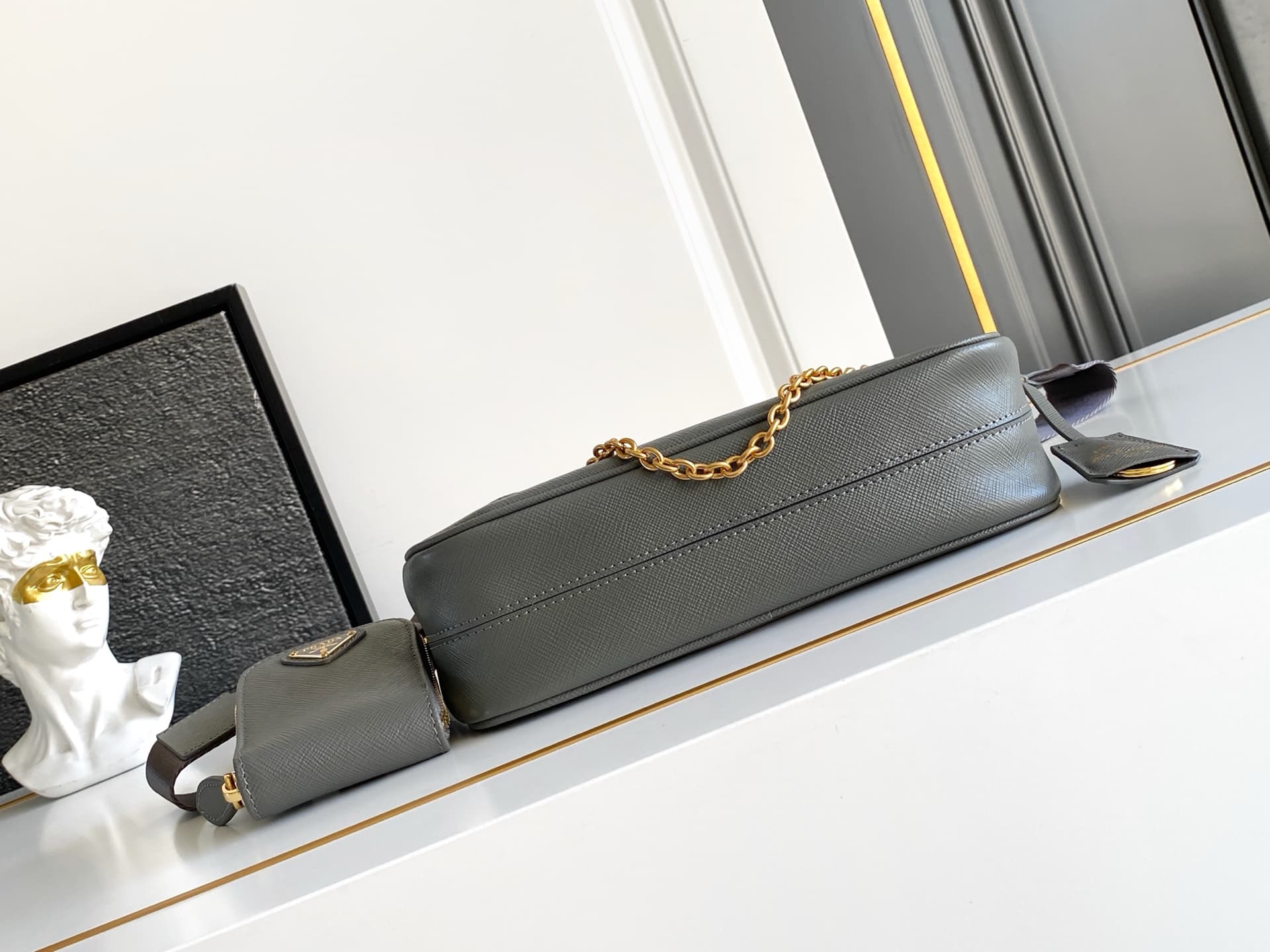 Prada Gold Shoulder Bag 1BH204
