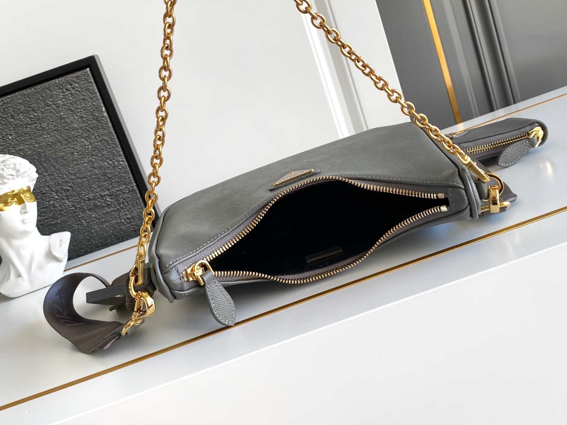 Prada Gold Shoulder Bag 1BH204