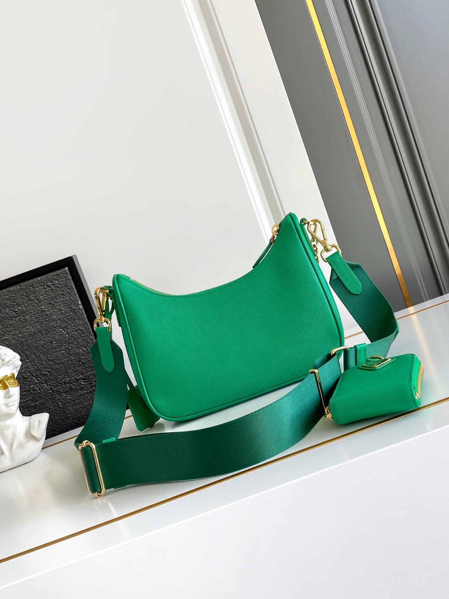 Prada Gold Shoulder Bag 1BH204