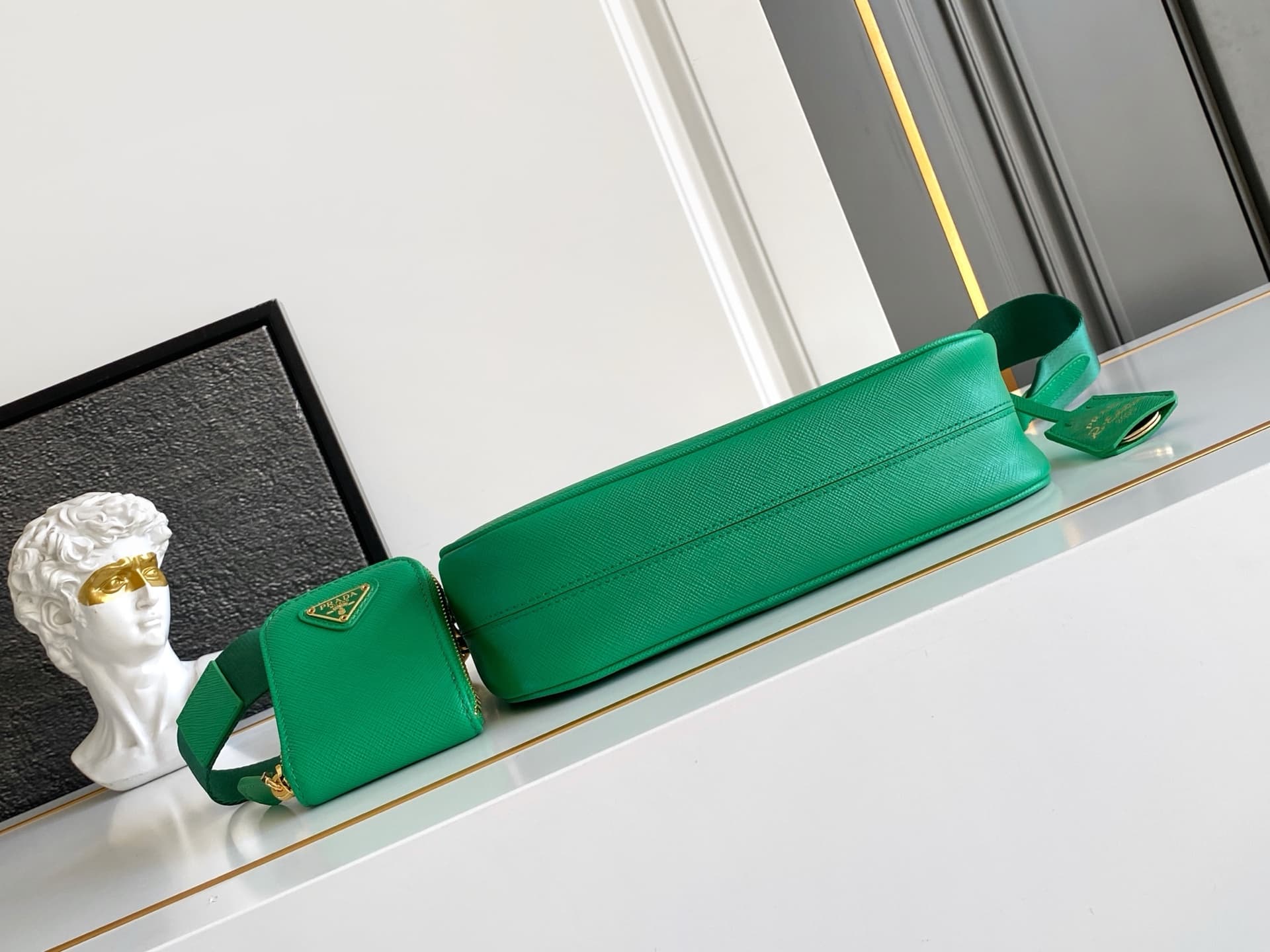 Prada Gold Shoulder Bag 1BH204