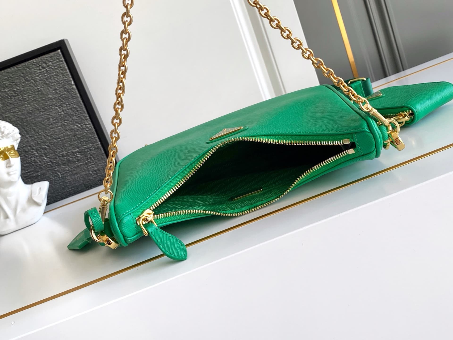 Prada Gold Shoulder Bag 1BH204
