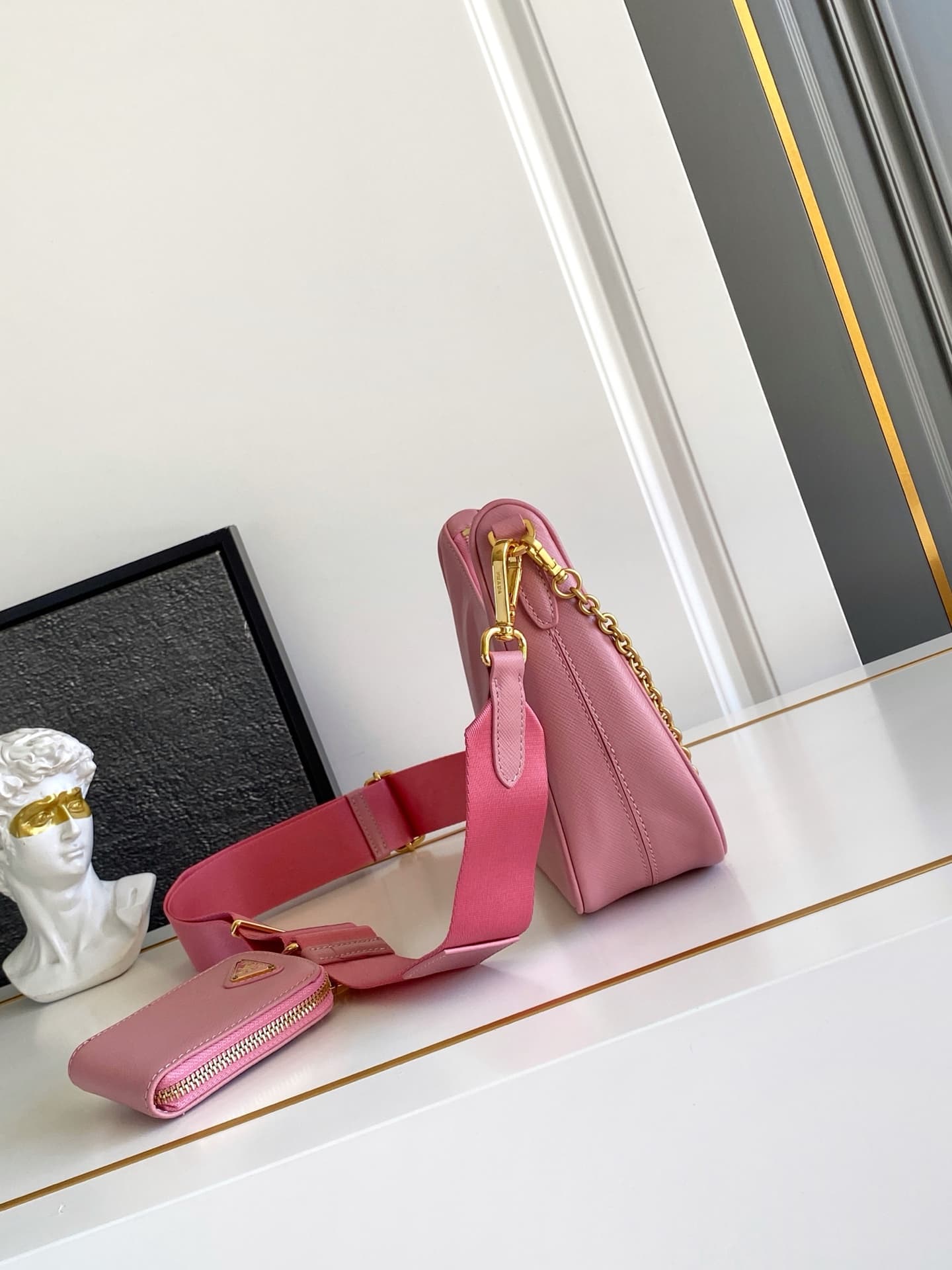 Prada Gold Shoulder Bag 1BH204