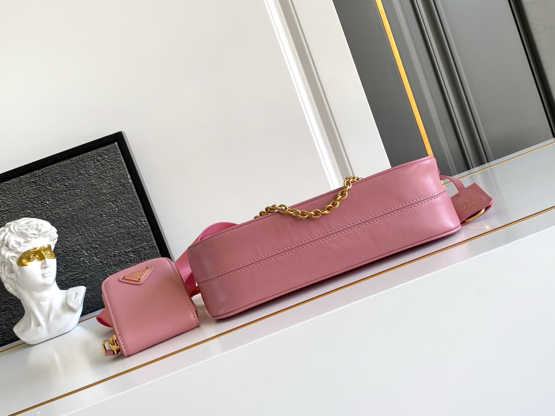 Prada Gold Shoulder Bag 1BH204