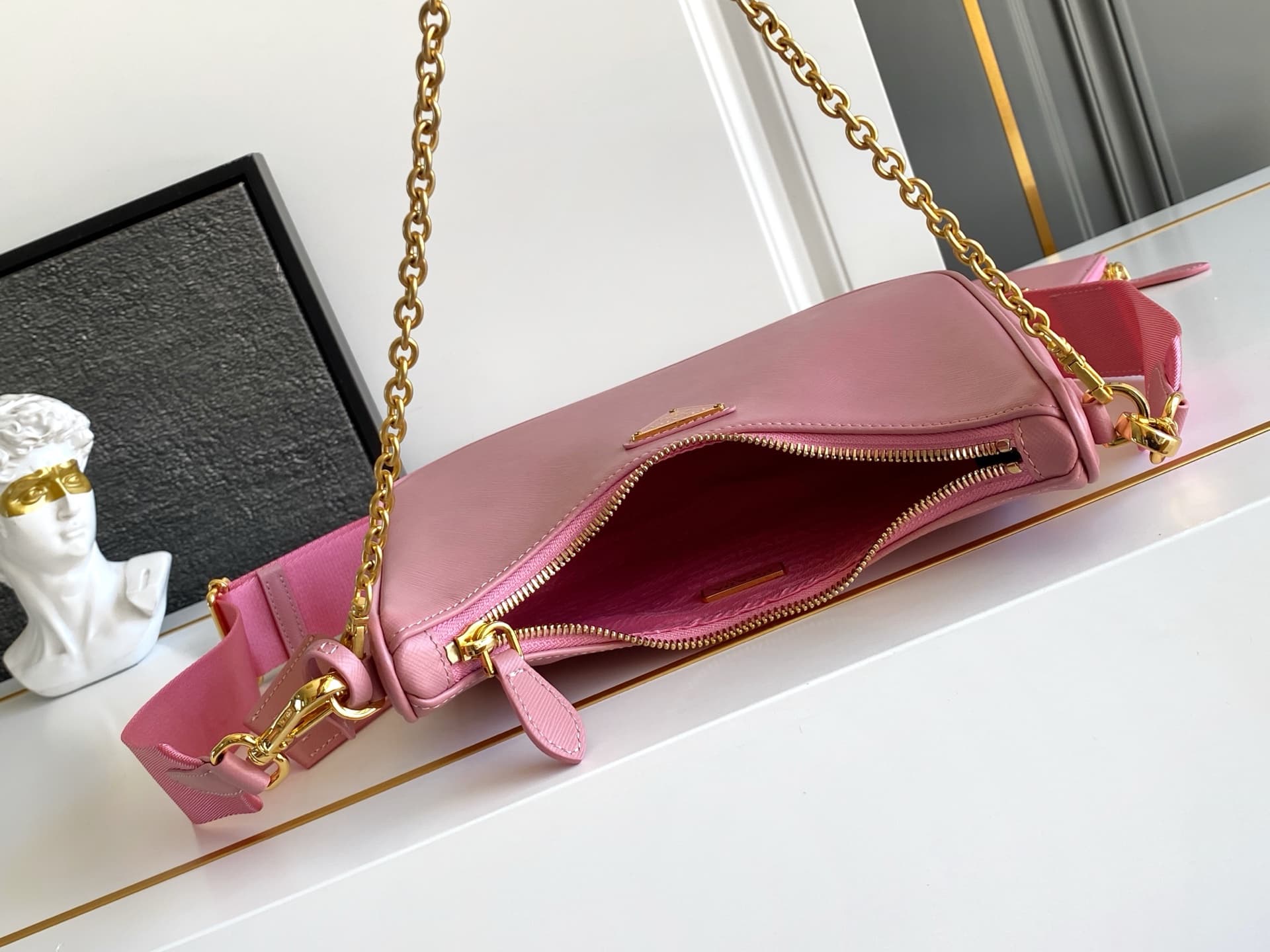 Prada Gold Shoulder Bag 1BH204