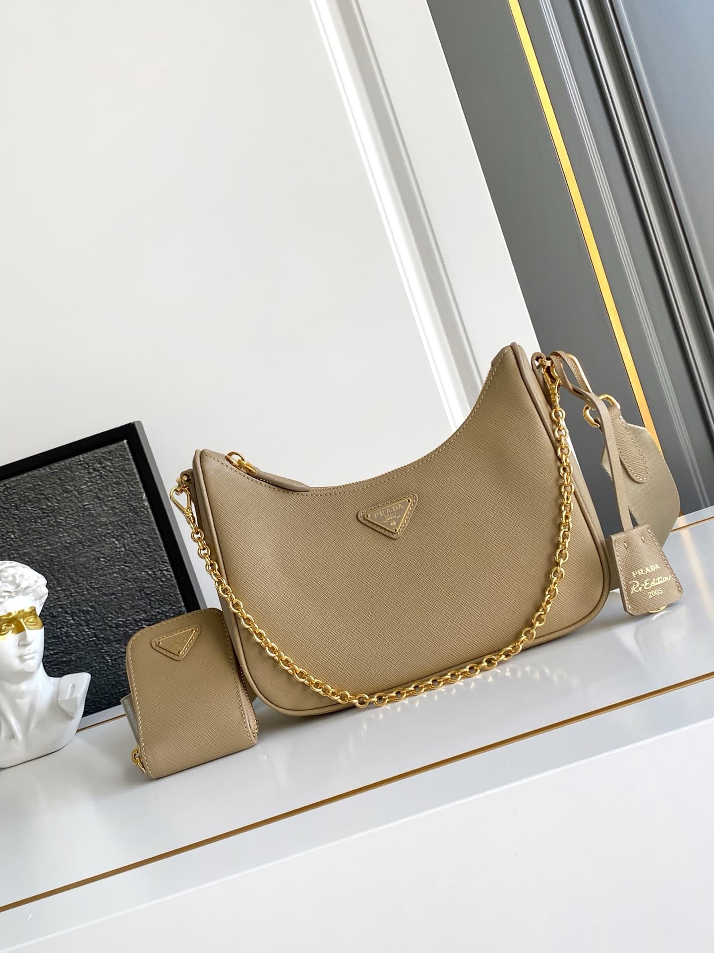 Prada Gold Shoulder Bag 1BH204