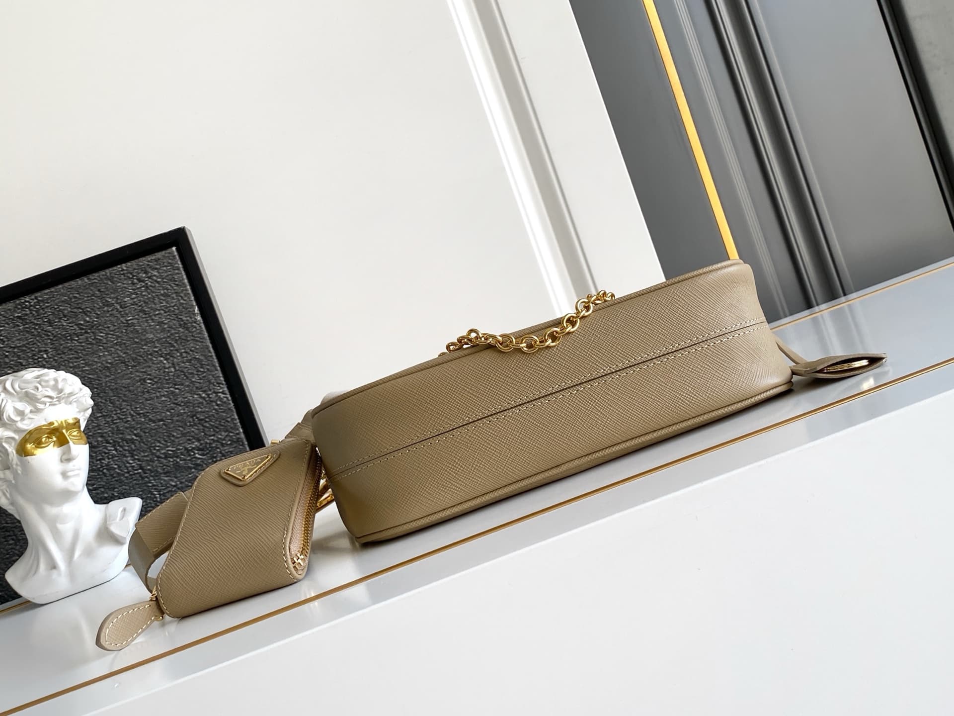 Prada Gold Shoulder Bag 1BH204
