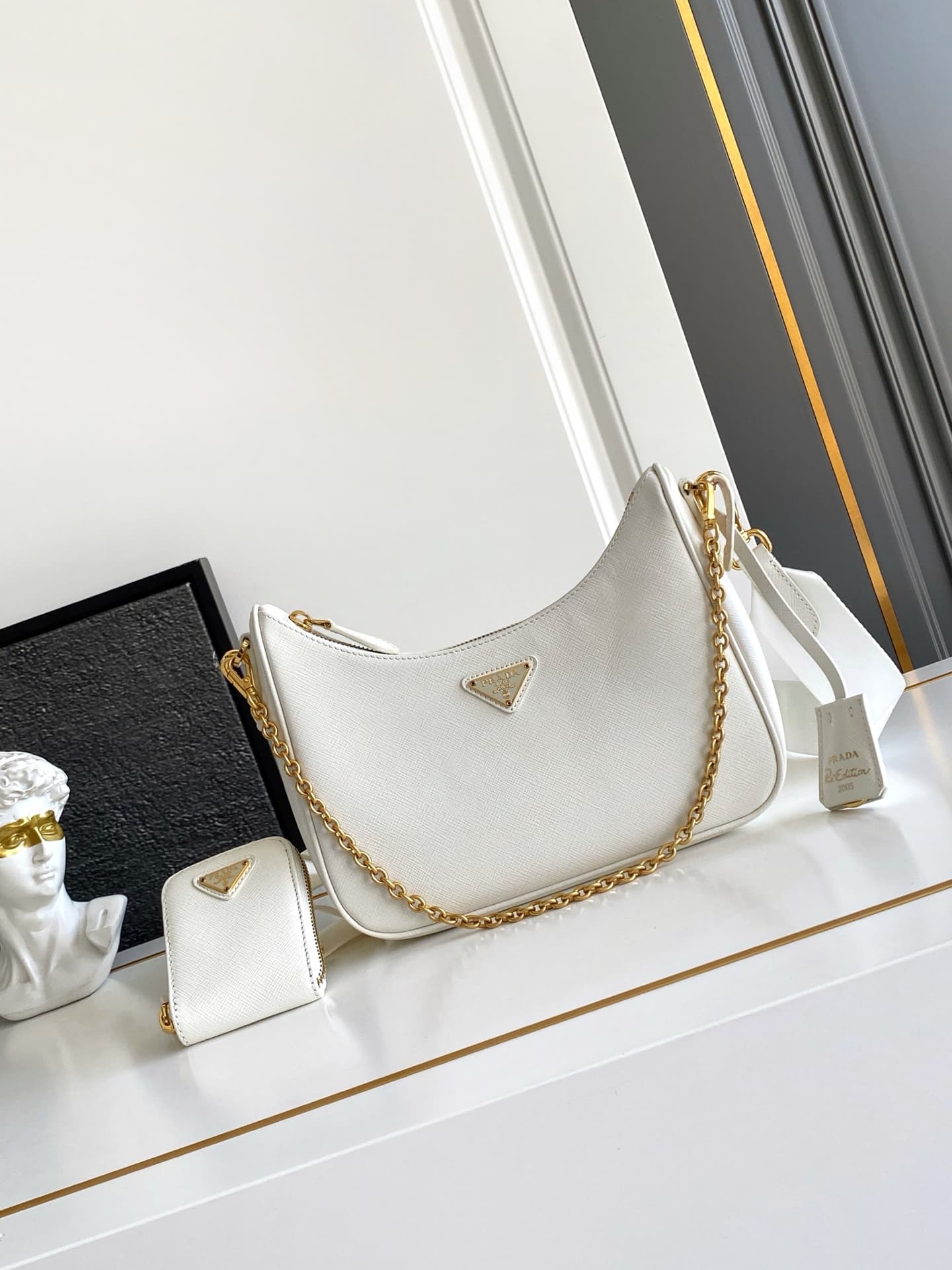 Prada Gold Shoulder Bag 1BH204