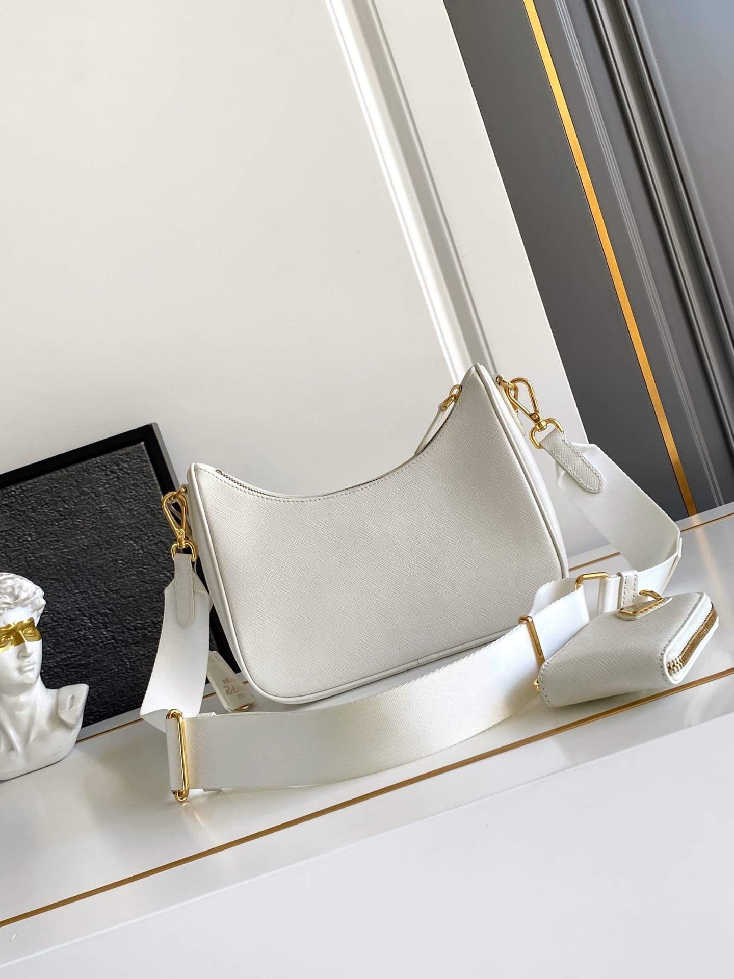 Prada Gold Shoulder Bag 1BH204