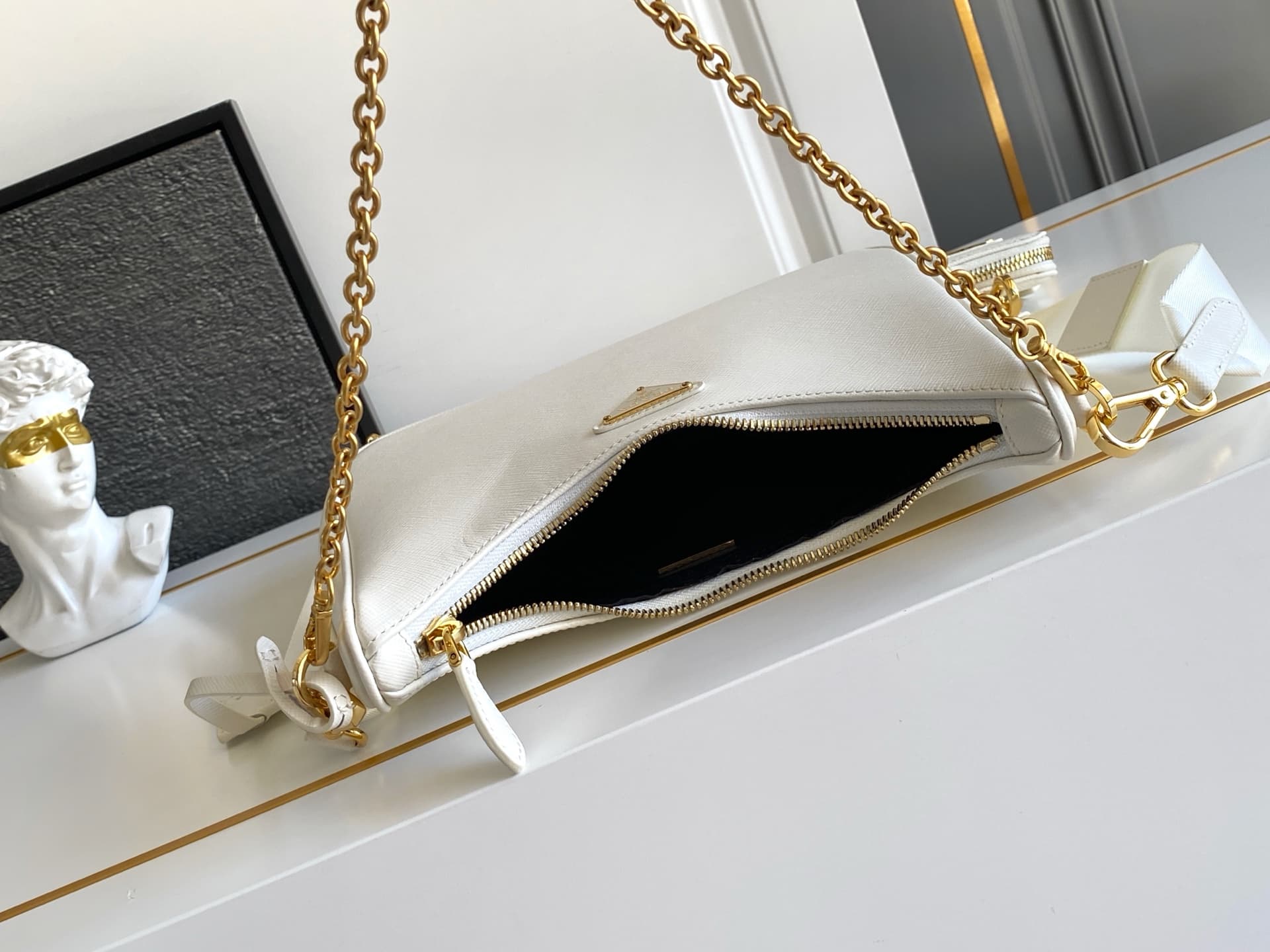 Prada Gold Shoulder Bag 1BH204