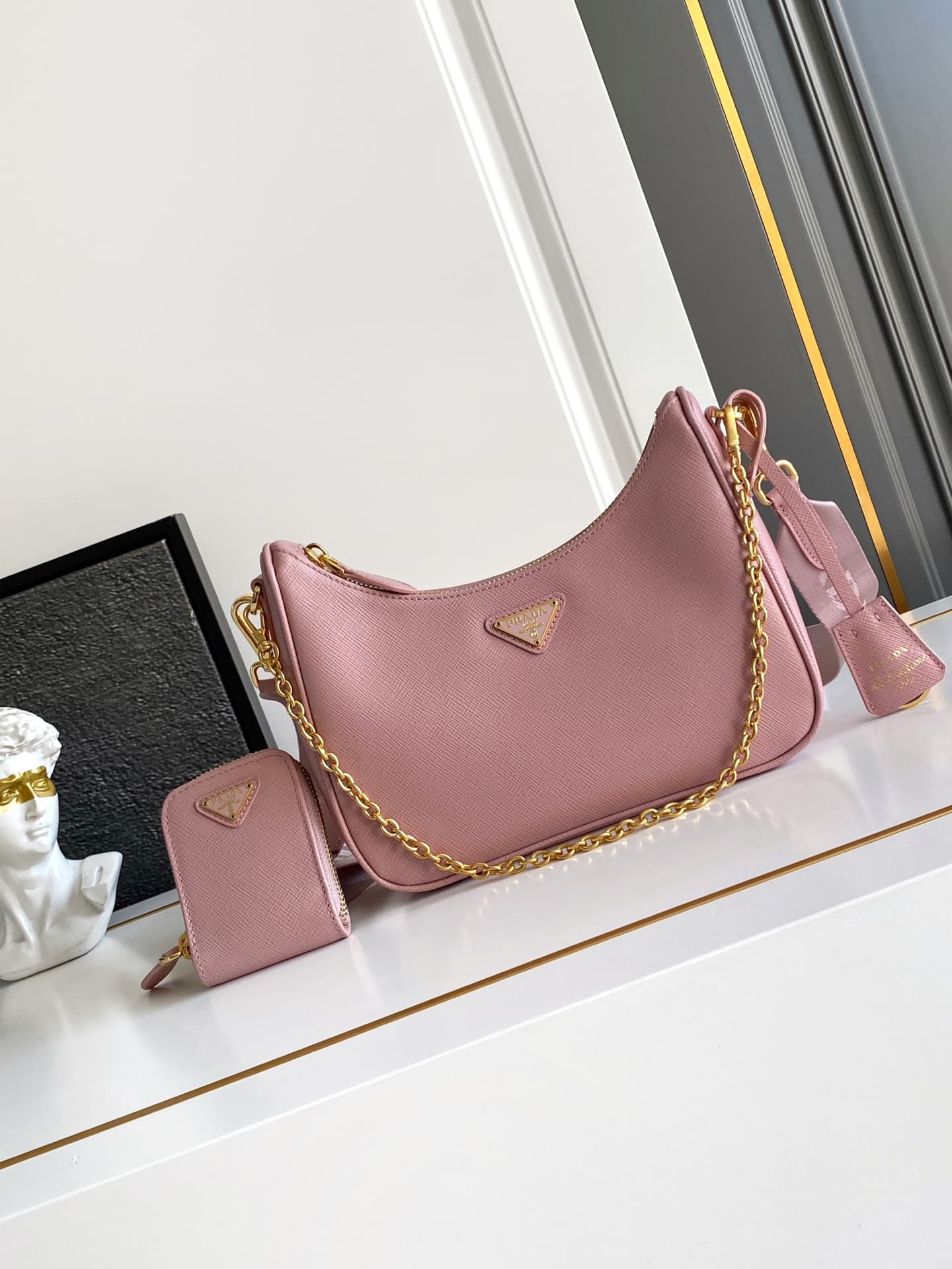 Prada Gold Shoulder Bag 1BH204