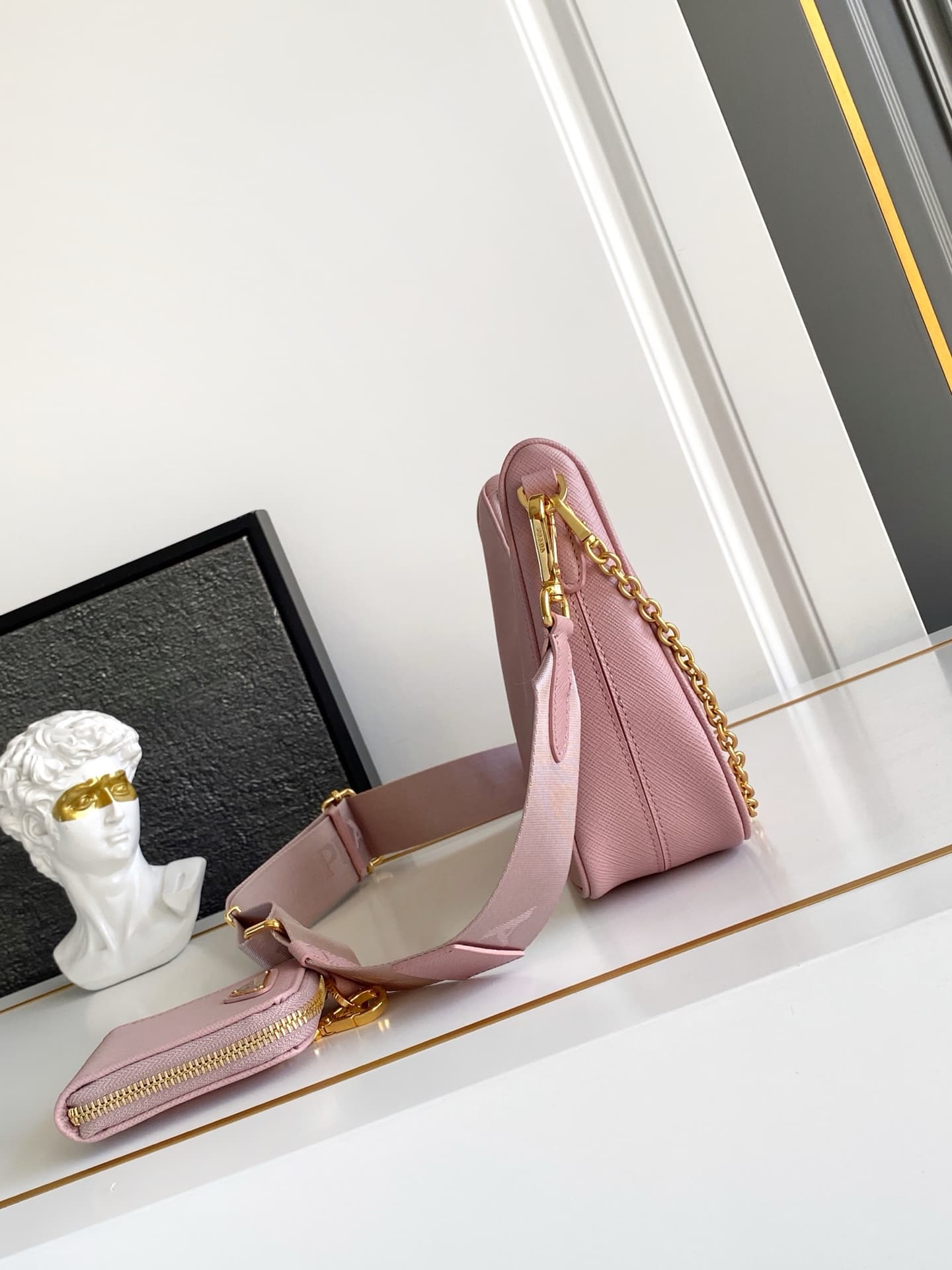 Prada Gold Shoulder Bag 1BH204