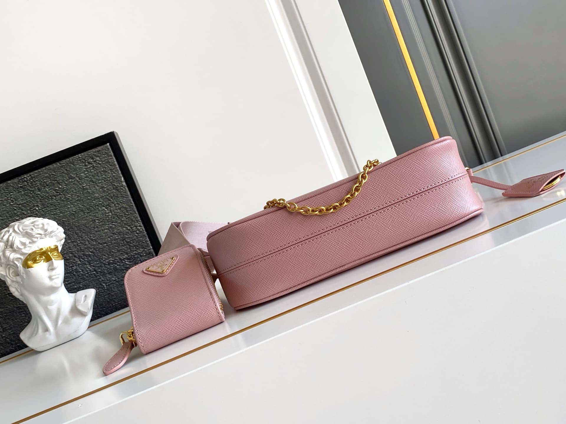 Prada Gold Shoulder Bag 1BH204