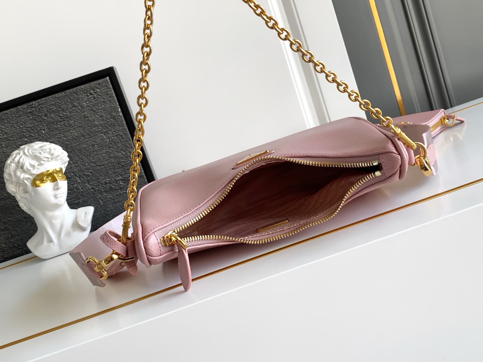 Prada Gold Shoulder Bag 1BH204