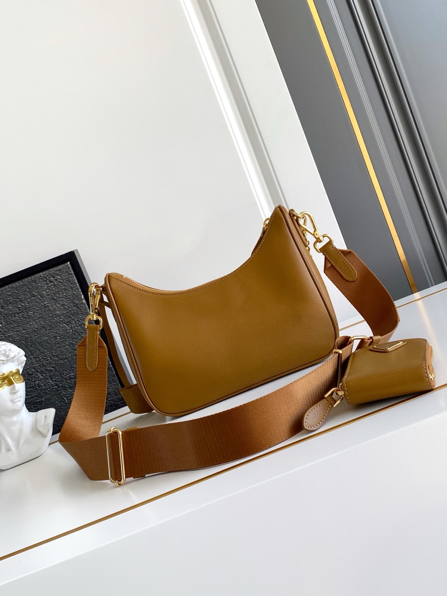 Prada Gold Shoulder Bag 1BH204