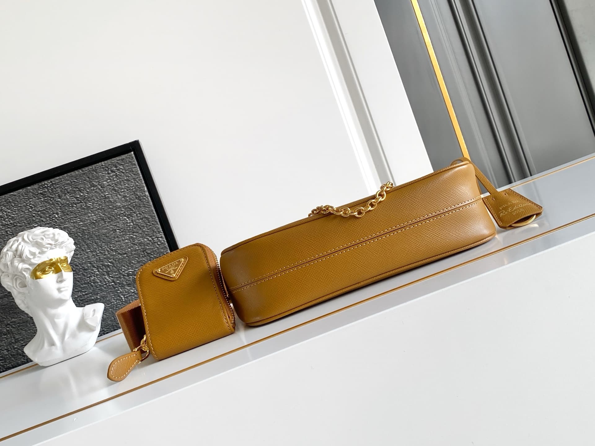 Prada Gold Shoulder Bag 1BH204