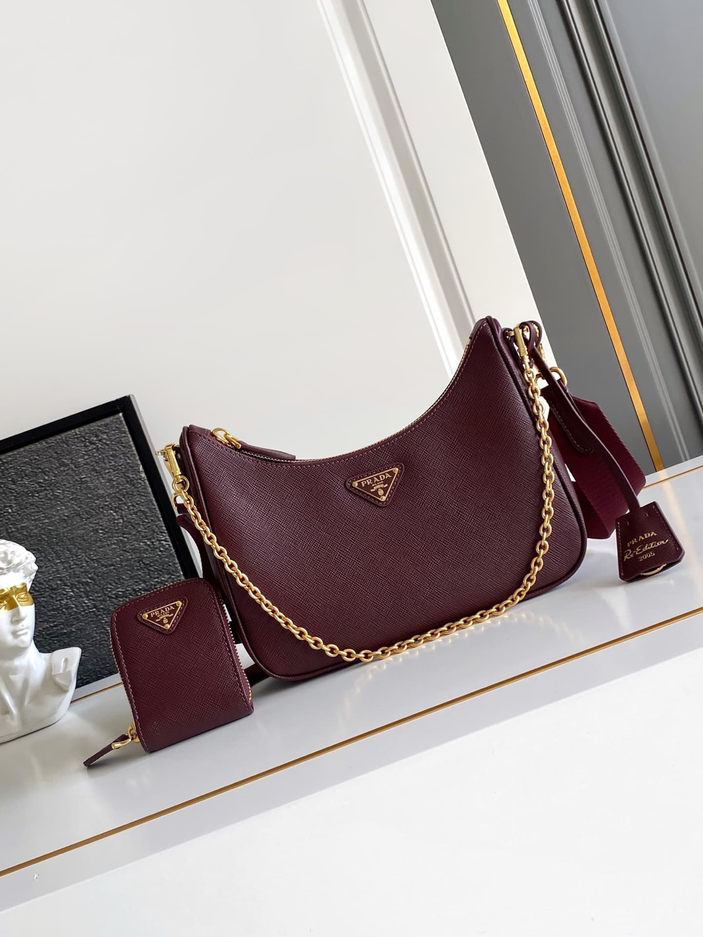 Prada Gold Shoulder Bag 1BH204