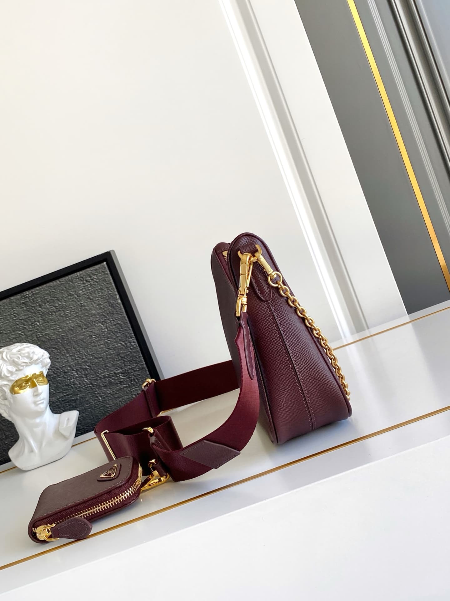 Prada Gold Shoulder Bag 1BH204