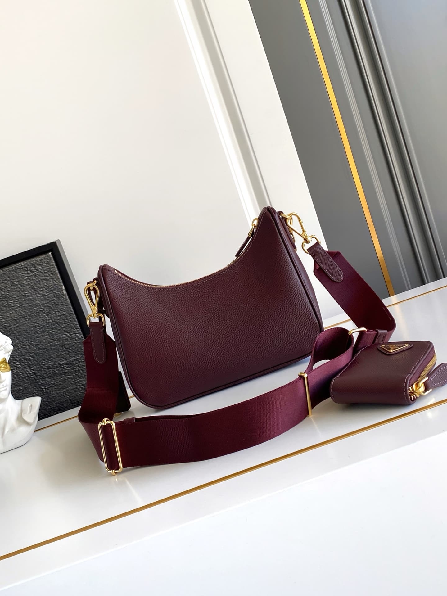 Prada Gold Shoulder Bag 1BH204