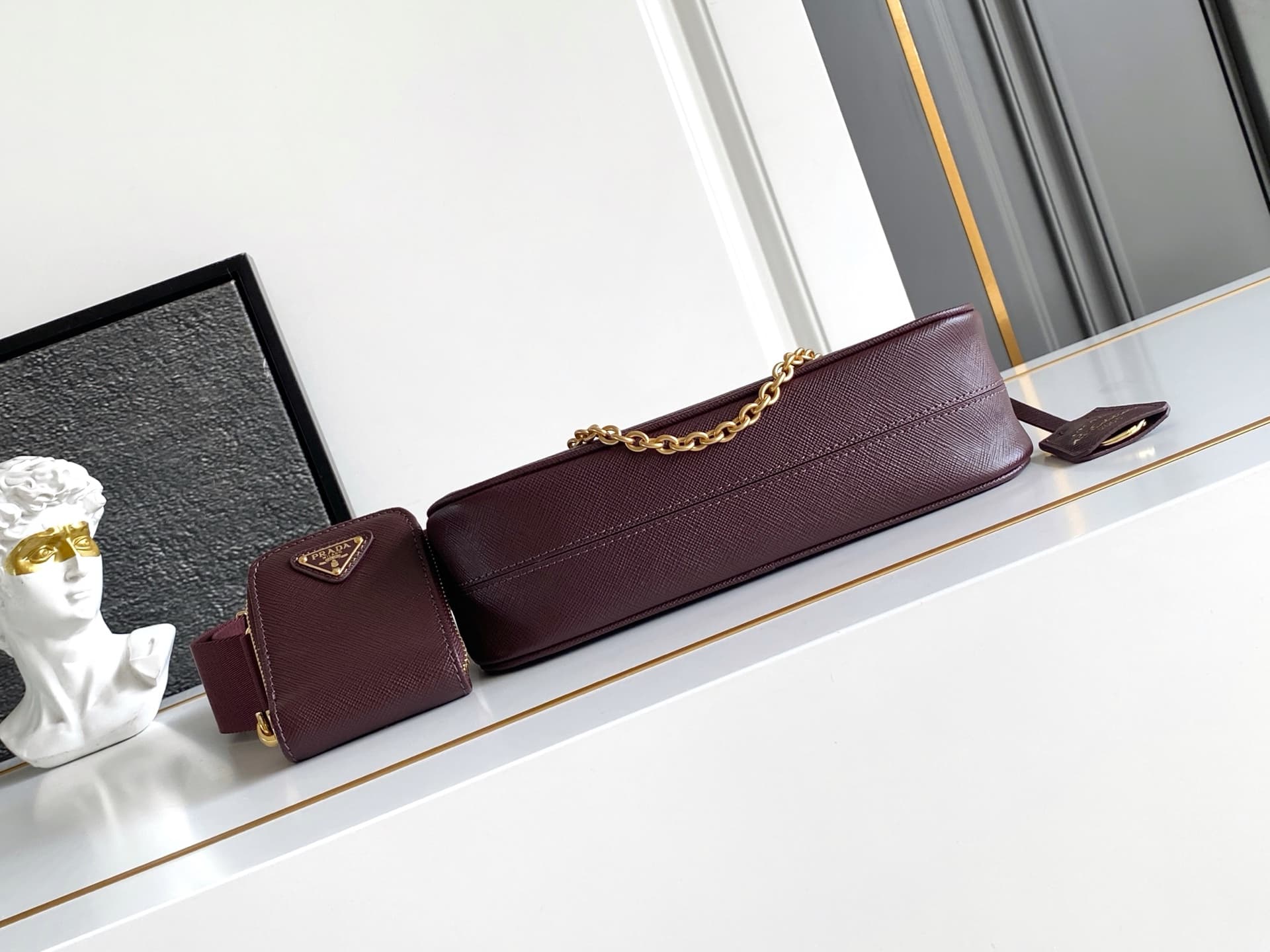 Prada Gold Shoulder Bag 1BH204