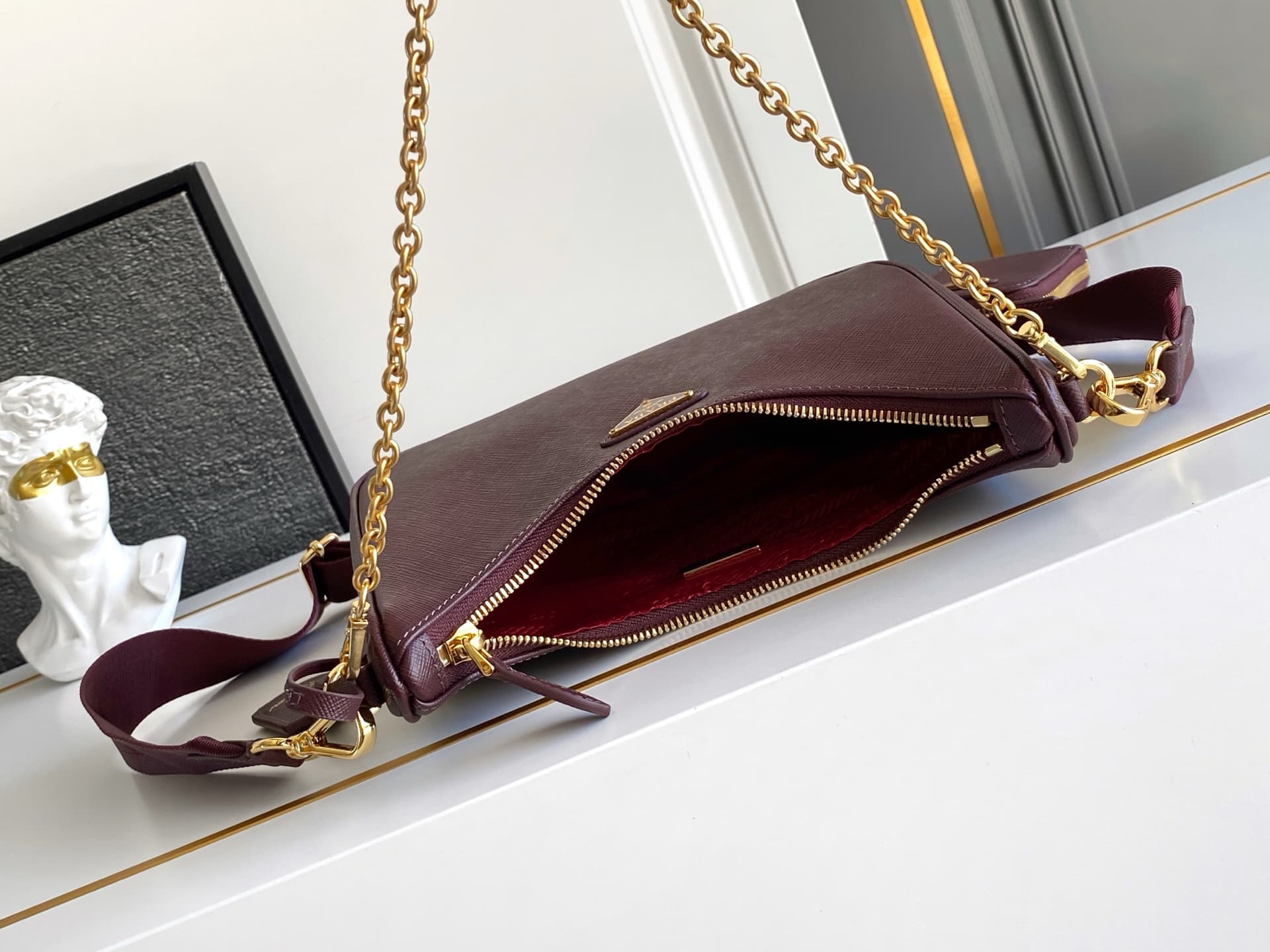 Prada Gold Shoulder Bag 1BH204