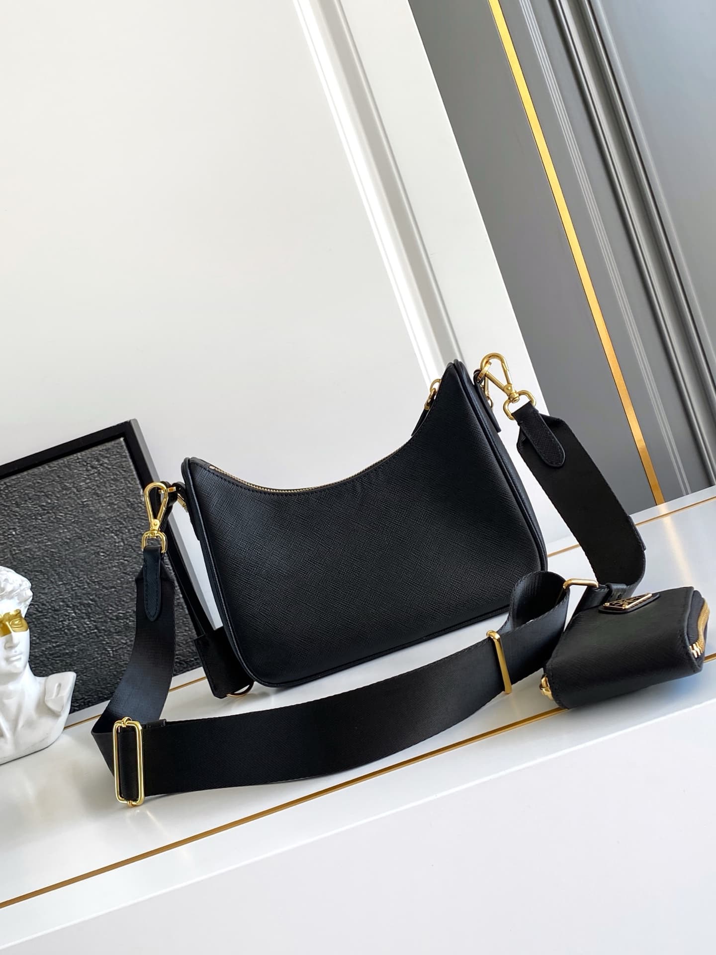 Prada Gold Shoulder Bag 1BH204