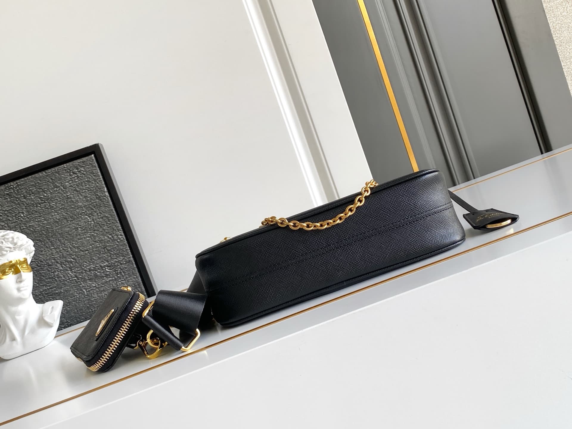 Prada Gold Shoulder Bag 1BH204