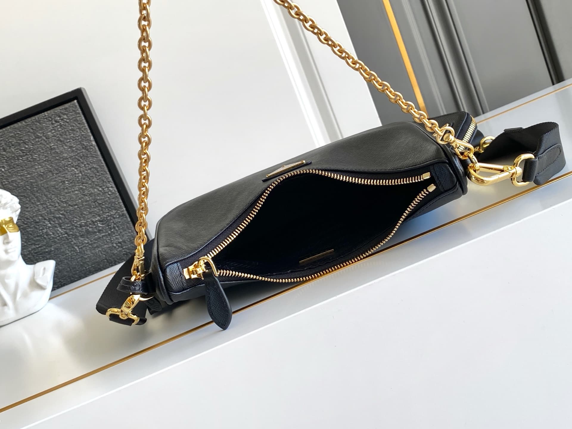 Prada Gold Shoulder Bag 1BH204