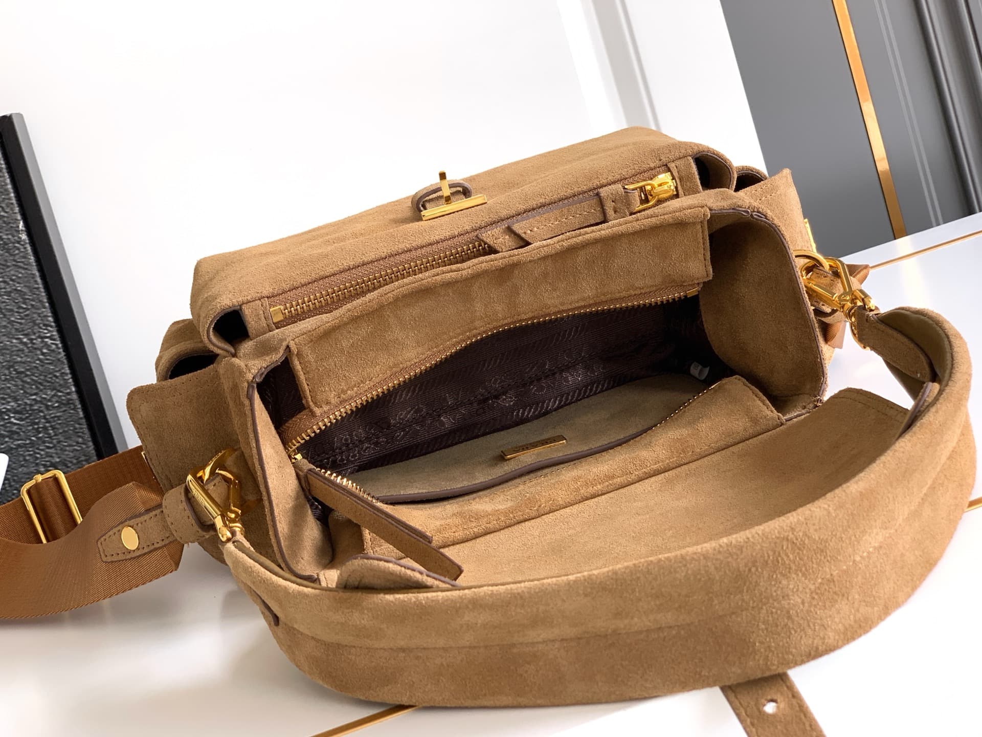 Prada Gold Large Bag 1BD394