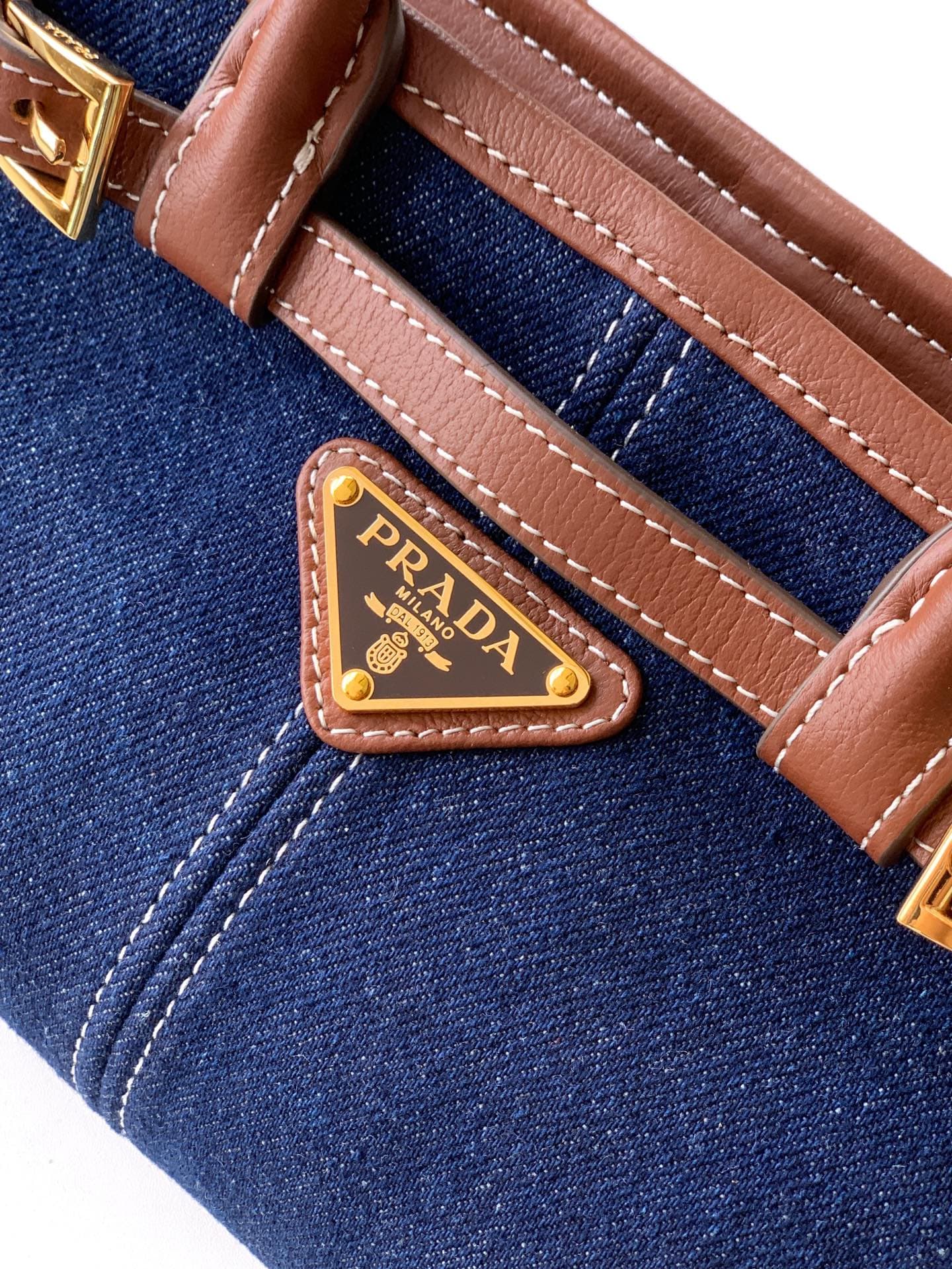 Prada Denim Mini Crossbody Bag 1BA486