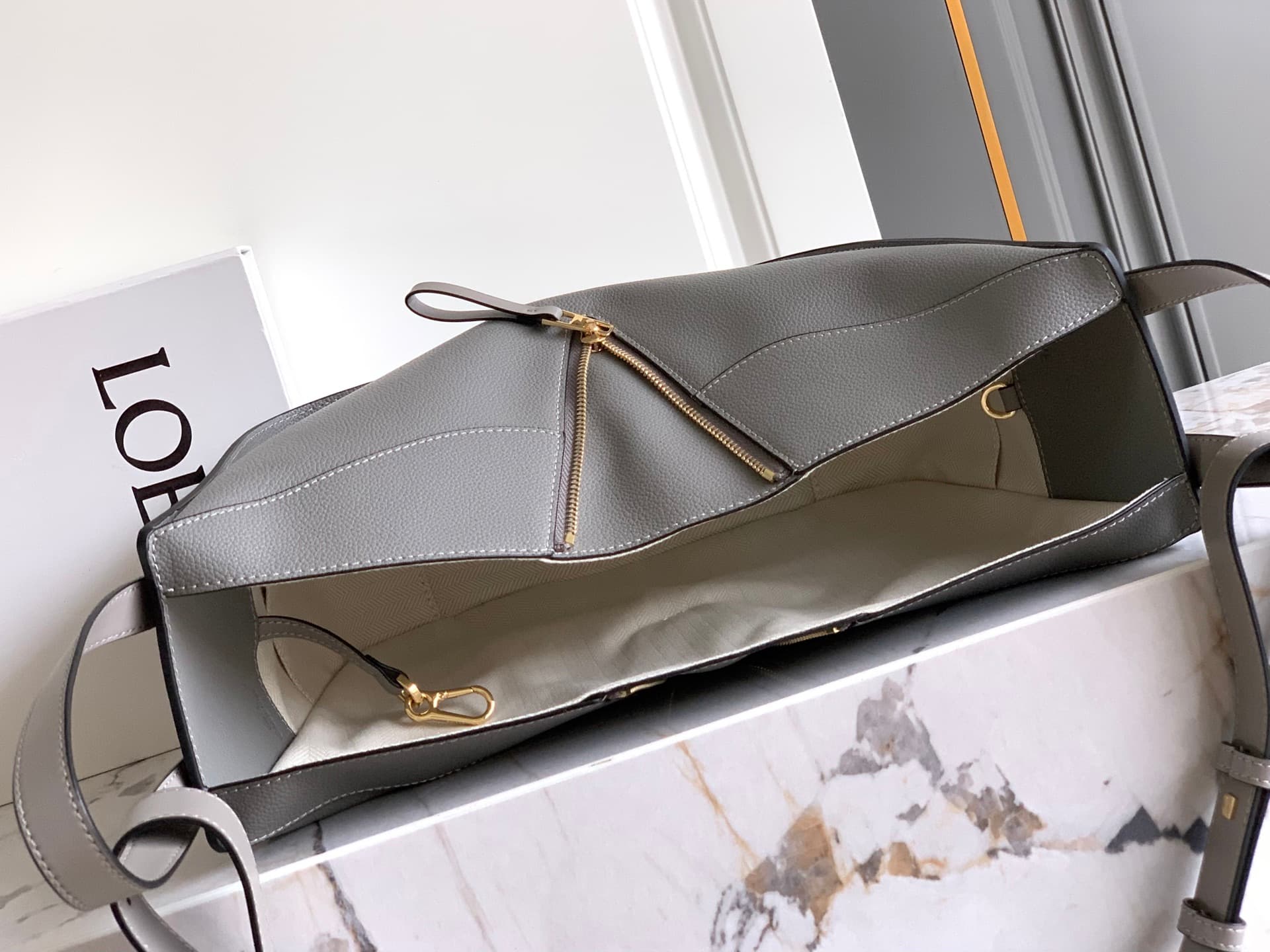 Loewe Grey Small Crossbody Bag
