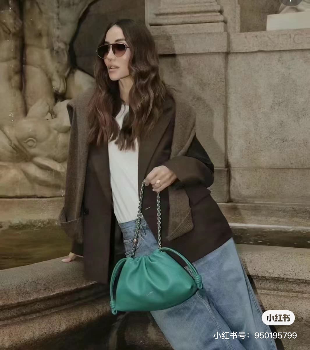 Loewe Green Large Crossbody Bag S260809