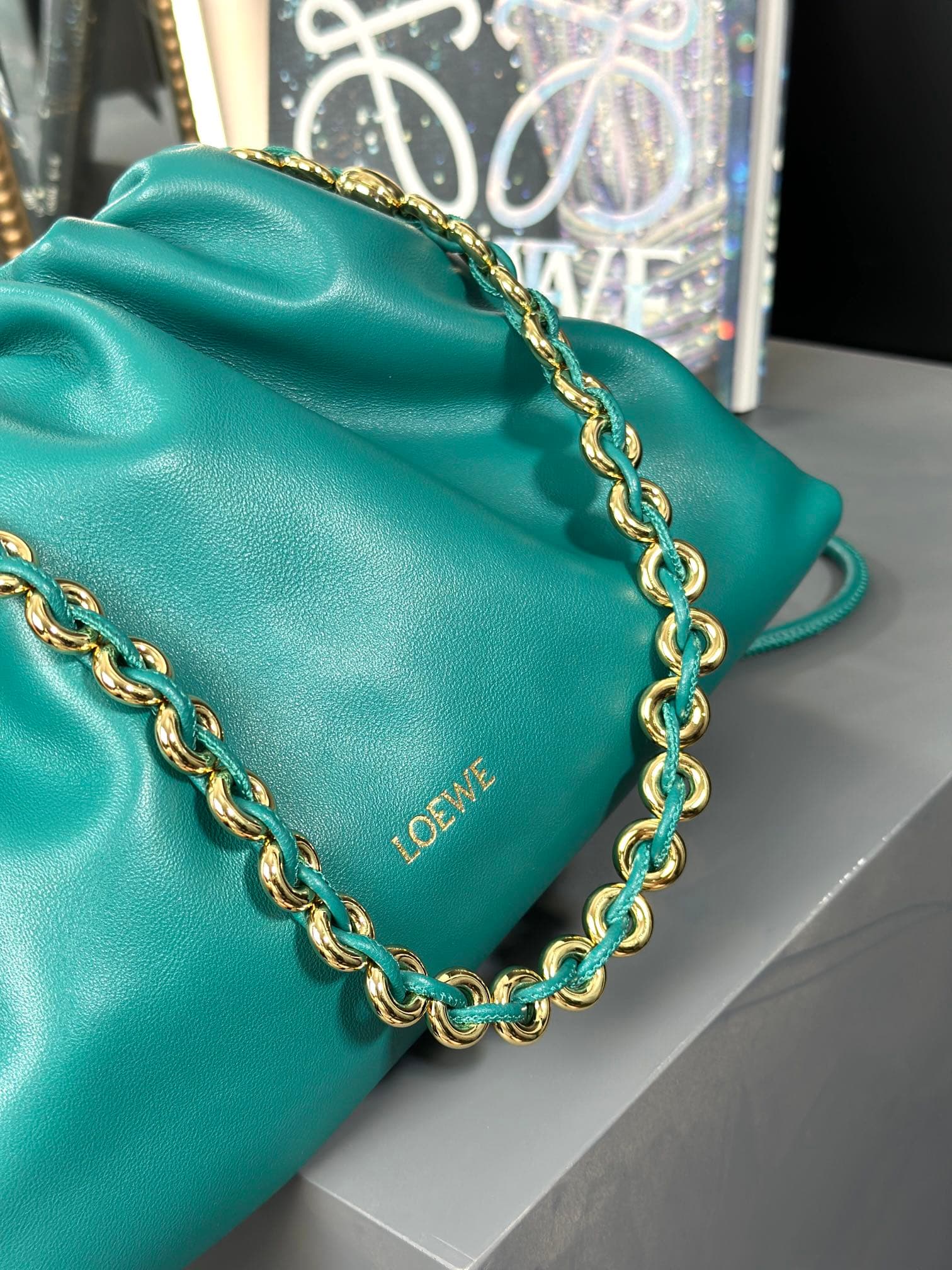 Loewe Green Large Crossbody Bag S260809