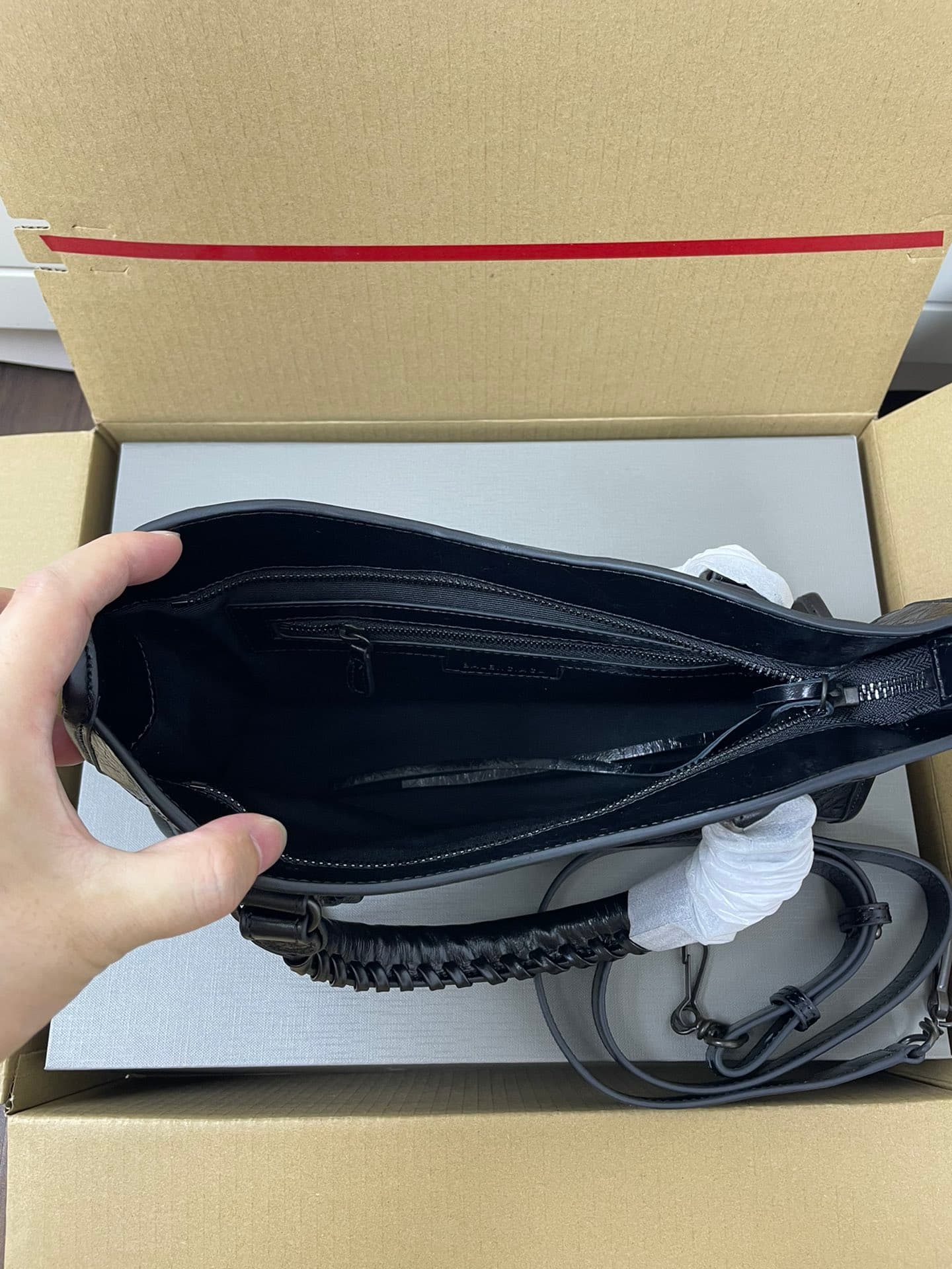 Balenciaga Black Le City Moto Bag