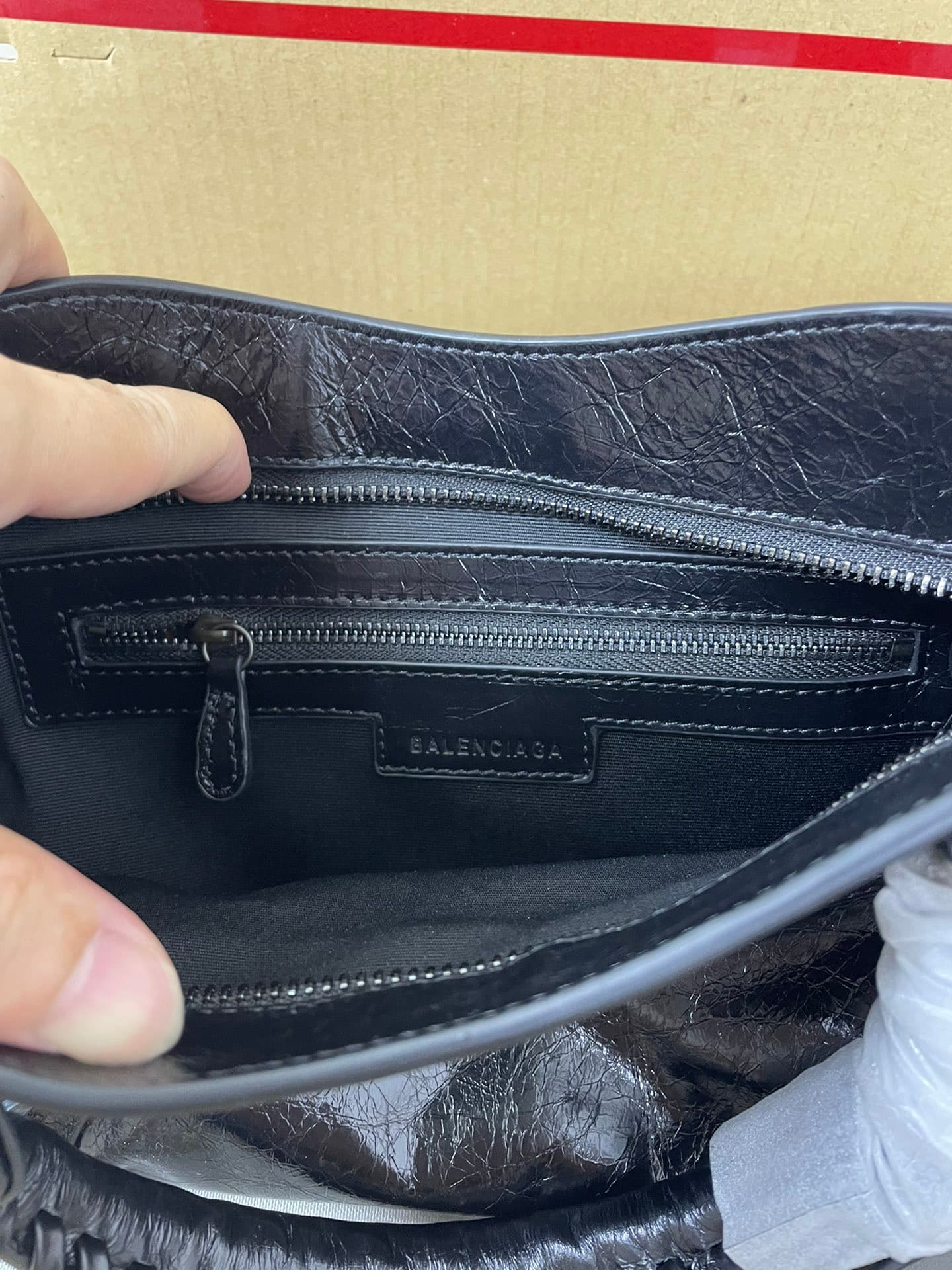 Balenciaga Black Le City Moto Bag