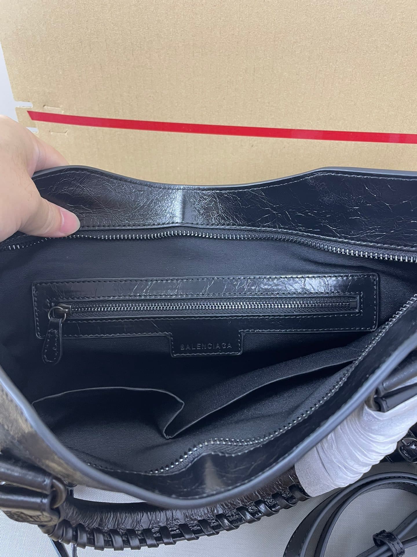 Balenciaga Black Le City Moto Bag