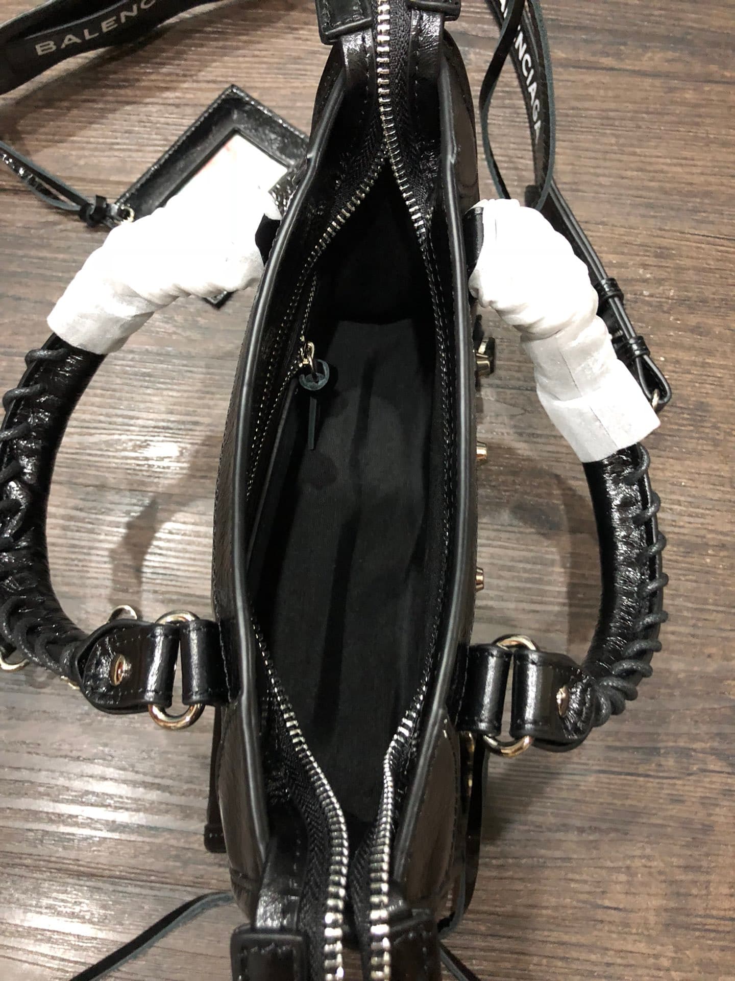 Balenciaga Silver Mini Crossbody Bag