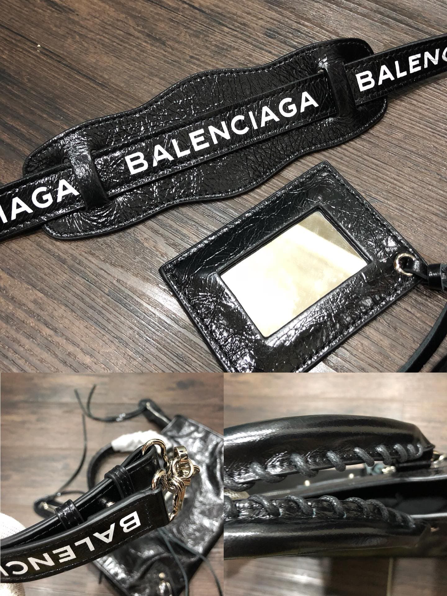 Balenciaga Silver Mini Crossbody Bag