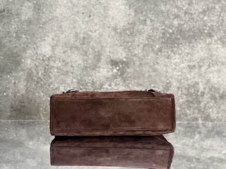 Balenciaga Brown Medium Le City Moto Bag