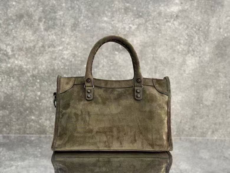 Balenciaga Green Medium Le City Moto Bag