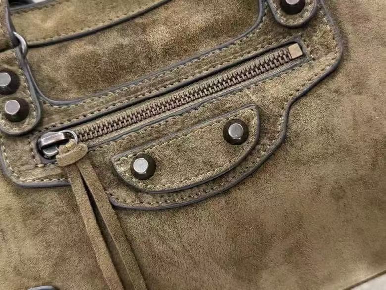 Balenciaga Green Medium Le City Moto Bag