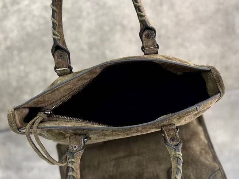 Balenciaga Green Medium Le City Moto Bag