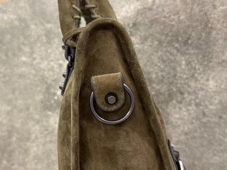 Balenciaga Green Medium Le City Moto Bag