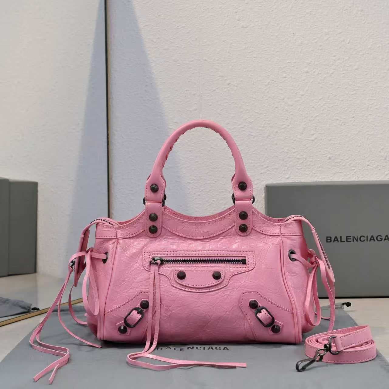 Balenciaga Red Le City Moto Bag