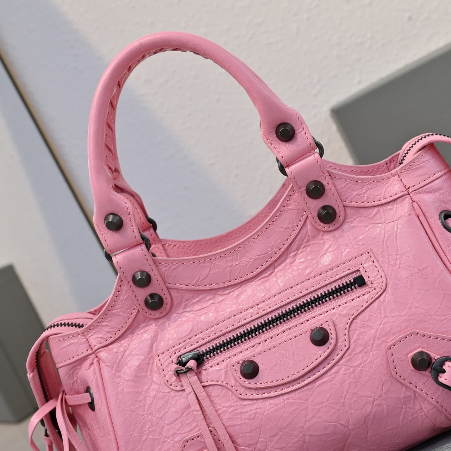 Balenciaga Red Le City Moto Bag