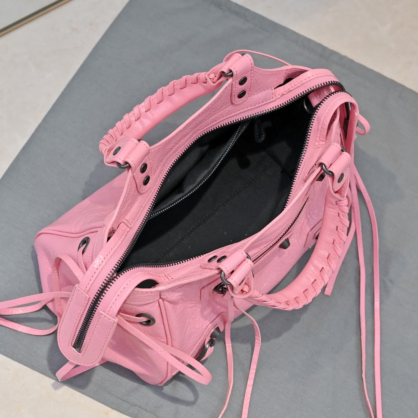 Balenciaga Red Le City Moto Bag